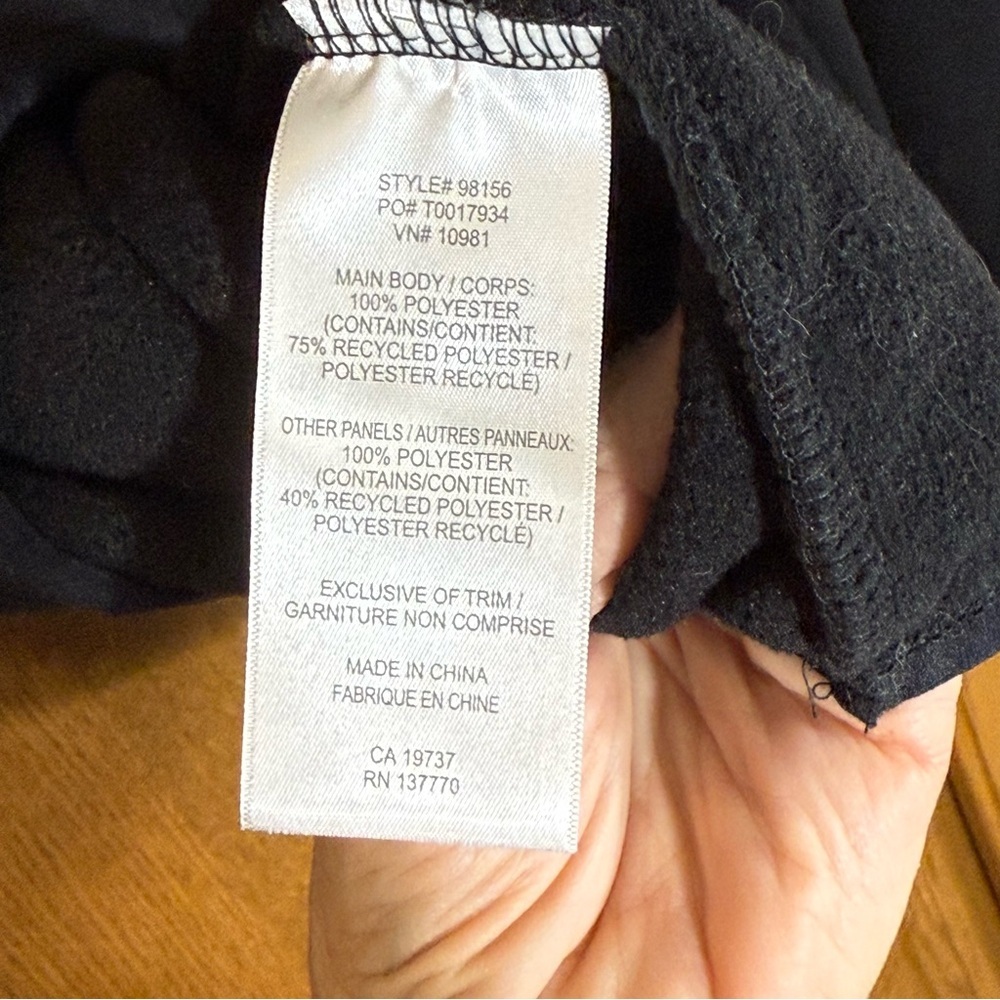 Roots73 Black Microfleece Pullover Lightweight Cozy Women’s Large - Picture 7 of 8